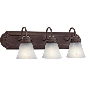 Kichler 5337TZS - Monroe 24" 3 Light Olde Bronze Vanity Light (24"W x 8"H x 8"L)